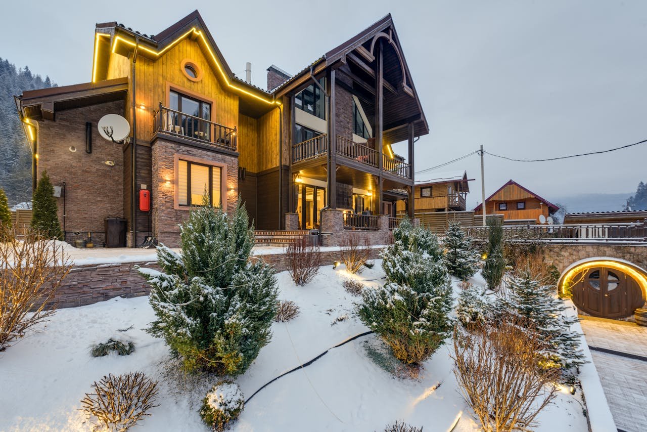 Chalet illuminé