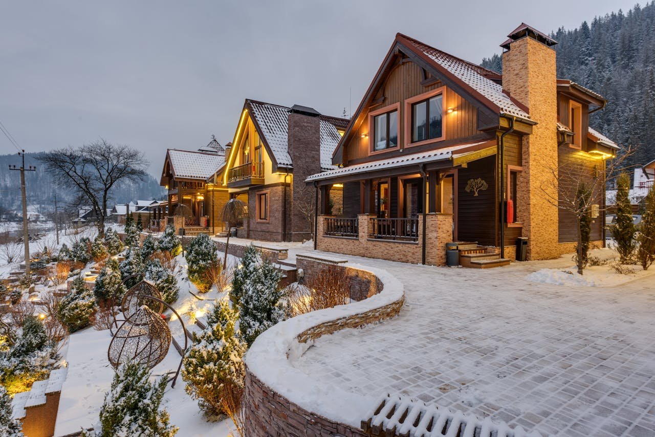 Chalet illuminé
