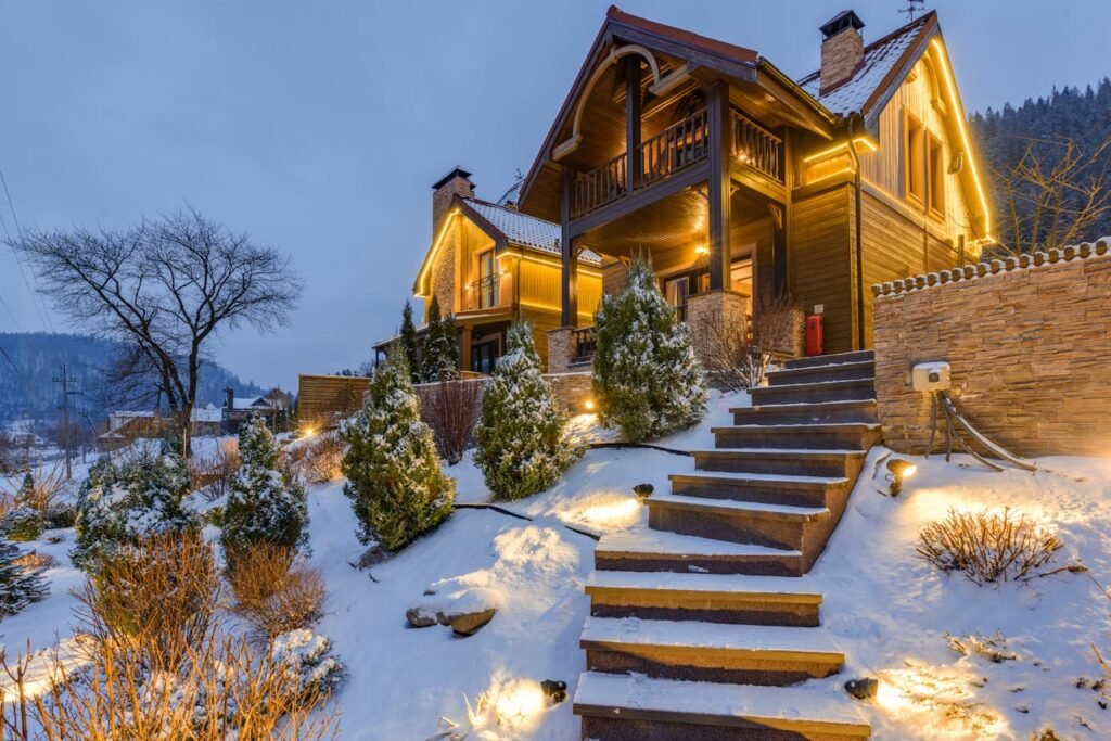 Chalet illuminé